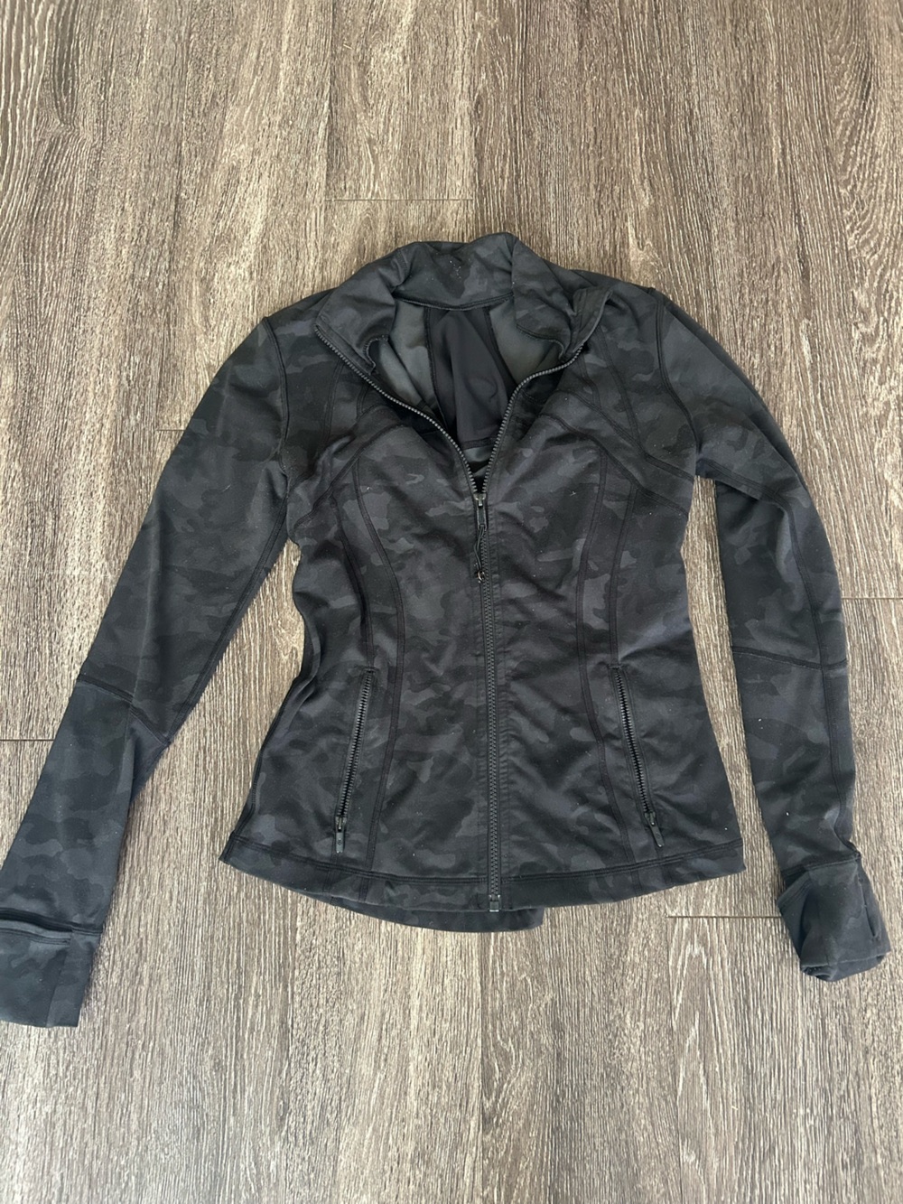 Lululemon black camo define jacket